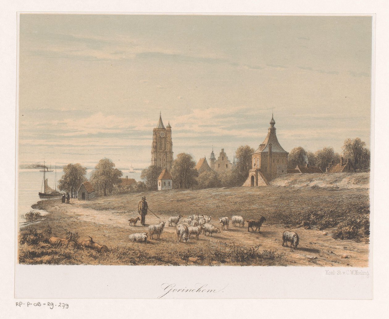 Vista de Gorinchem de Anonymous