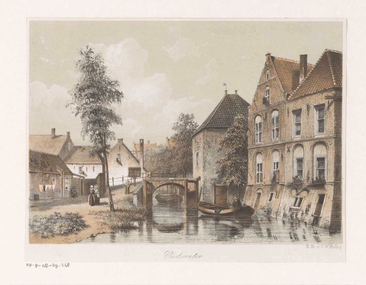 Vista de Oudewater de Anonymous