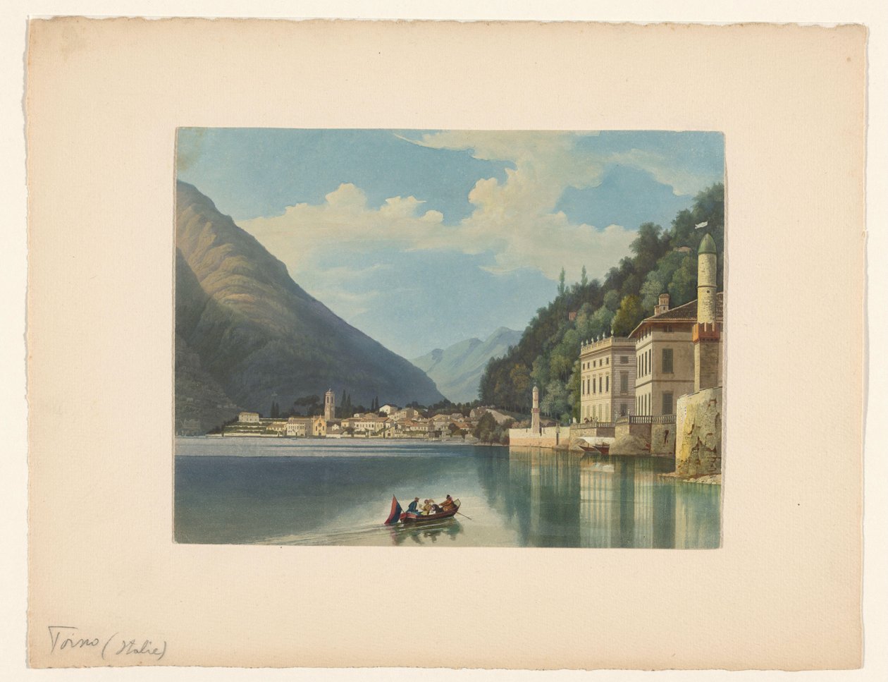 Vista de Torno no Lago Como de Anonymous