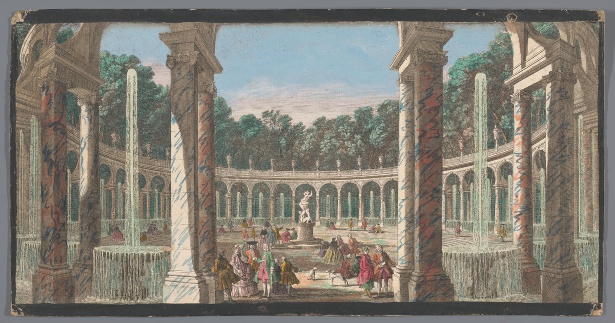 Vista do Colonnade no Jardim de Versailles
La Colonnade (título sobre o objecto) de Anonymous