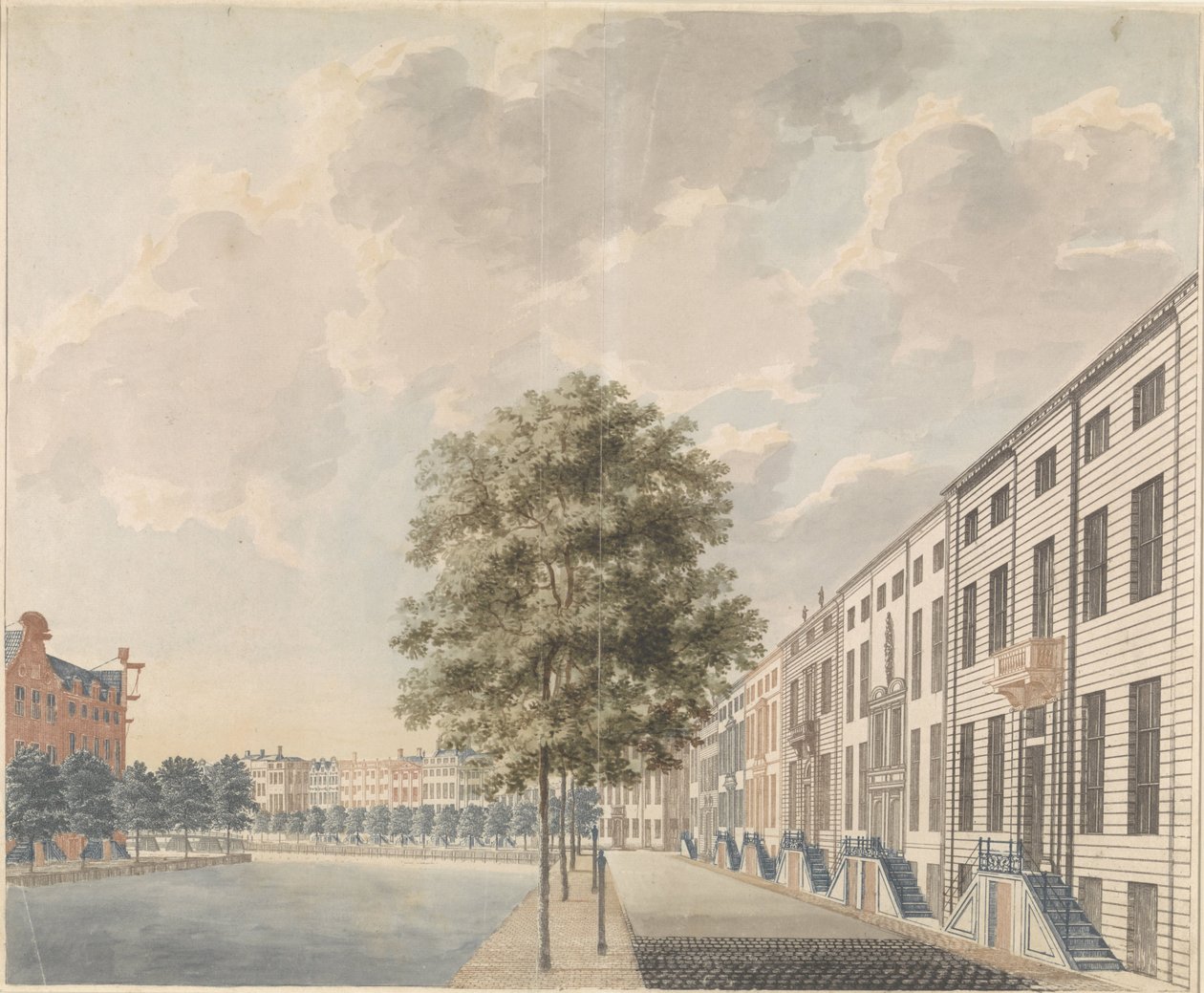 Vista da Herengracht perto de Spiegelstraat de Anonymous