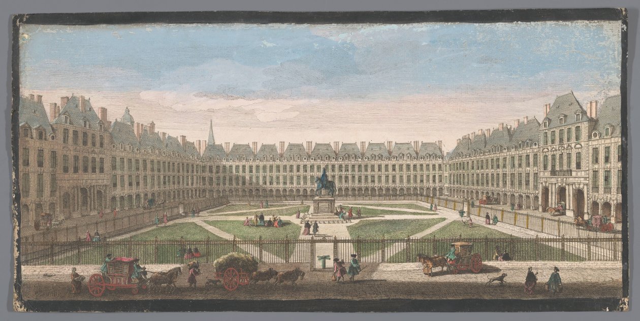 Vista da Praça Royale em Paris
Vûë de la Place Royal (título sobre o objecto) de Anonymous