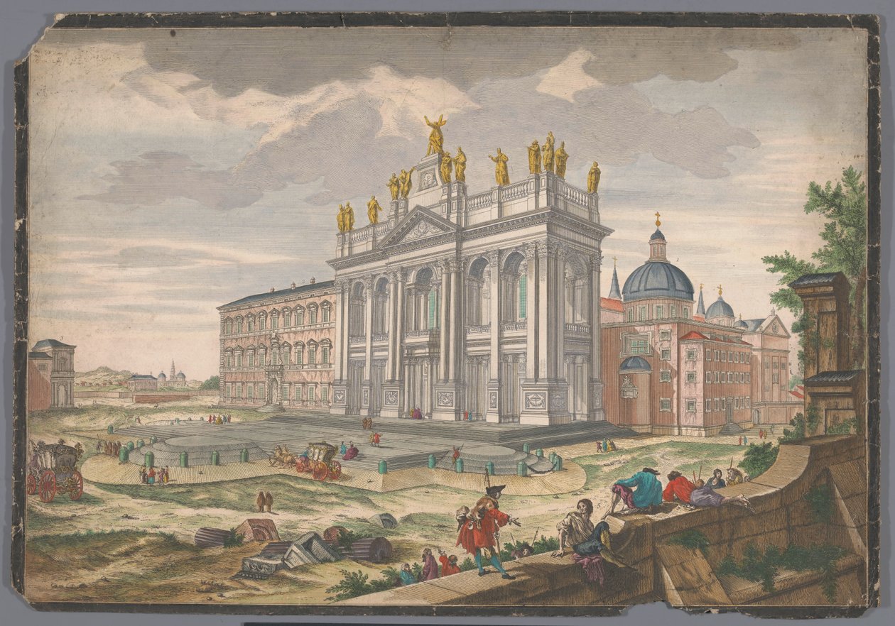 Vista da igreja de São João de Latrão em Roma
Veduta della Basilica di S. Giovanni Laterano (título sobre o objecto) de Anonymous