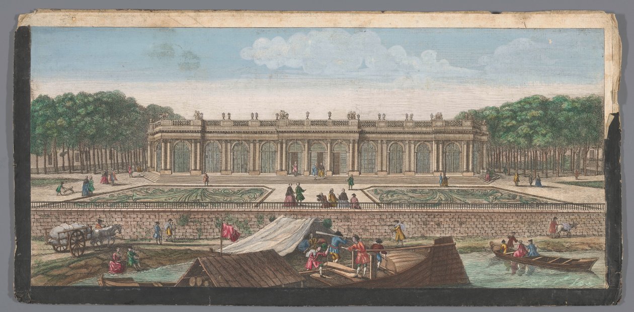 Vista do Grande Trianon no Jardim de Versailles de Anonymous