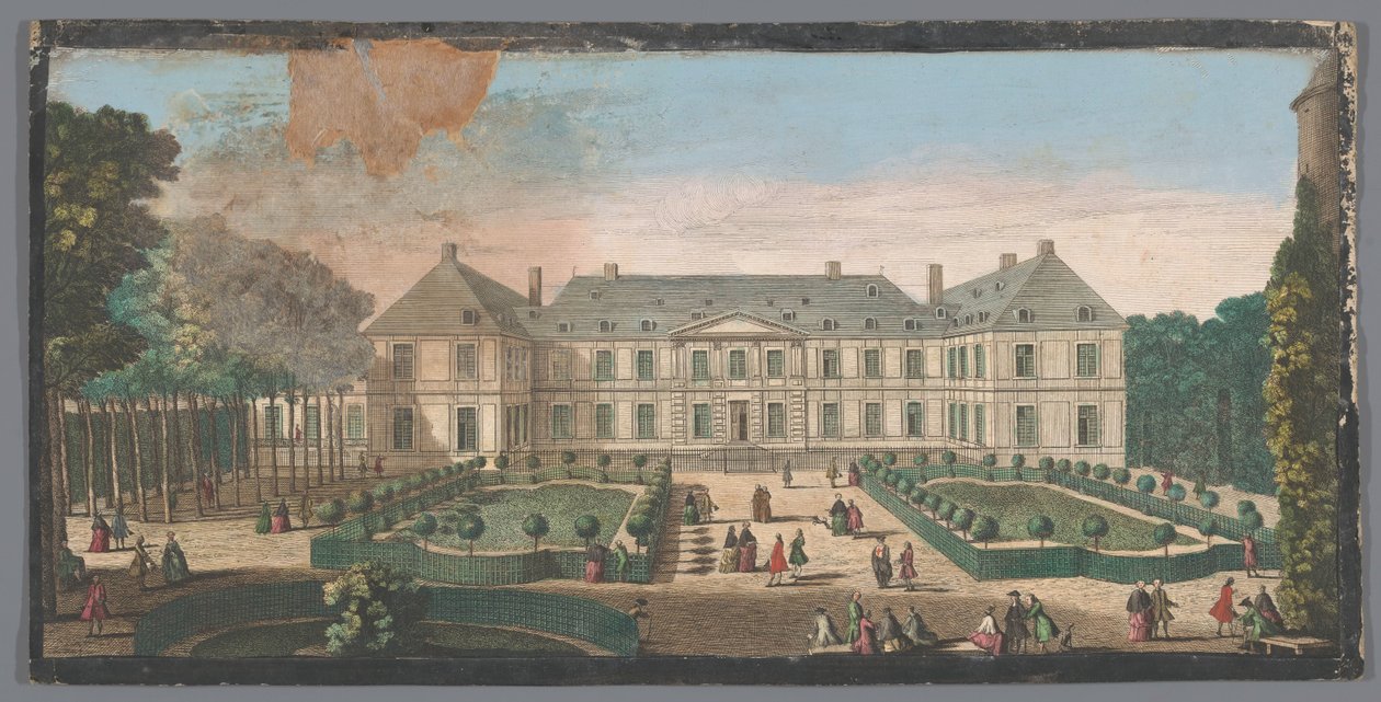 Vista do Palais du Temple em Paris vista do jardim
Autre vuë du Palais du Temple du côté du jardin (título sobre o objecto) de Anonymous