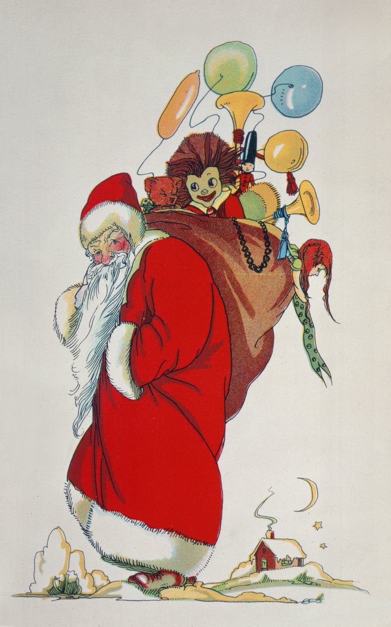 Aqui vem Papai Noel (ilustração do livro) de Anonymous