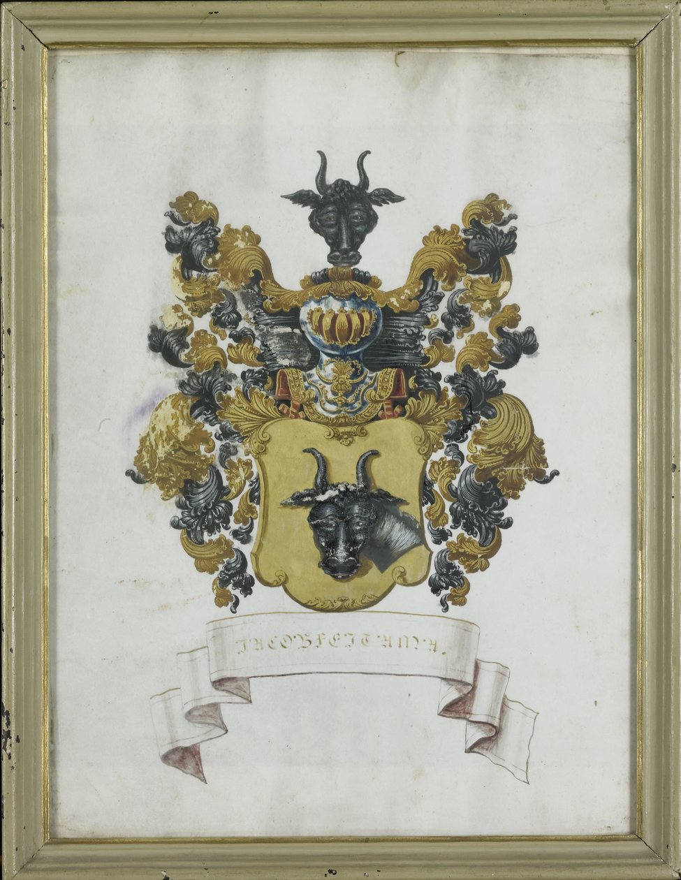 O brasão de armas de Jacob Feitama II (1698-1774) de Anonymous