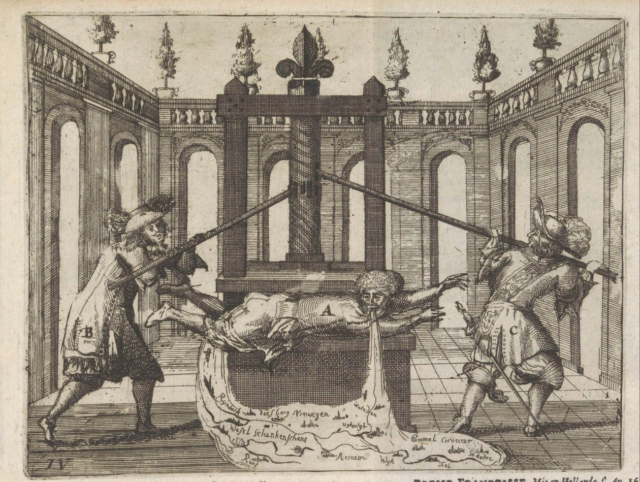 Holanda na imprensa gráfica francesa, 1672-1673
France Druck-Pers, Gestelt in Hollant 1672 e 1673 / Presse Francoisse Mis en Hollande l