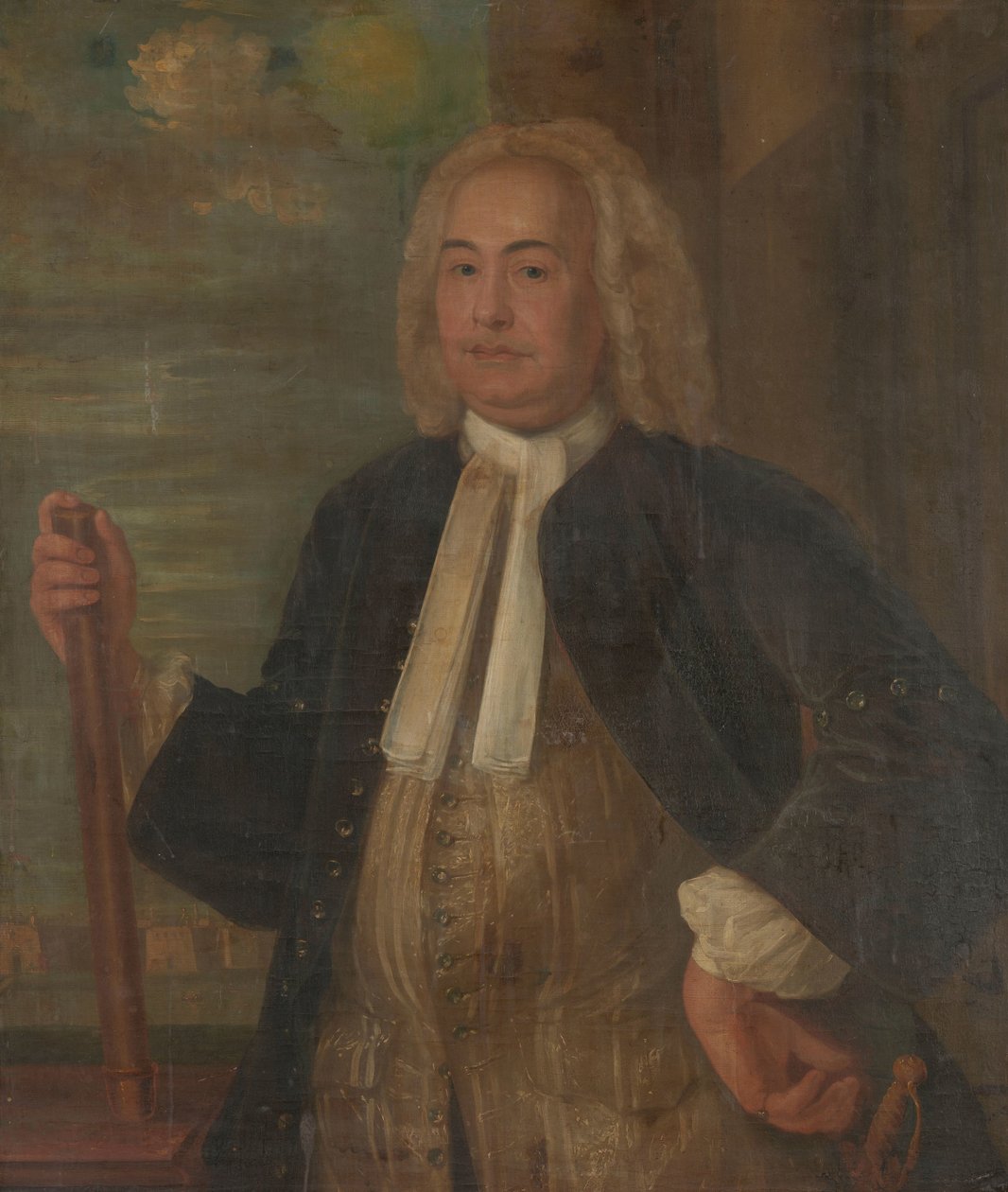 Johannes Thedens (1741-1743) Retrato de Johannes Thedens, Governador-Geral da Companhia Holandesa das Índias Orientais de Anonymous