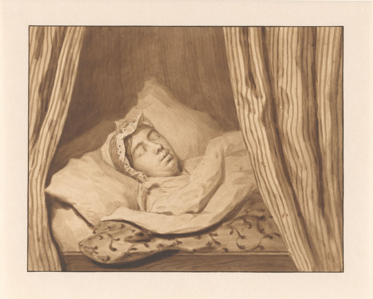 Lady Johanna van Weede em seu leito de morte de Anonymous