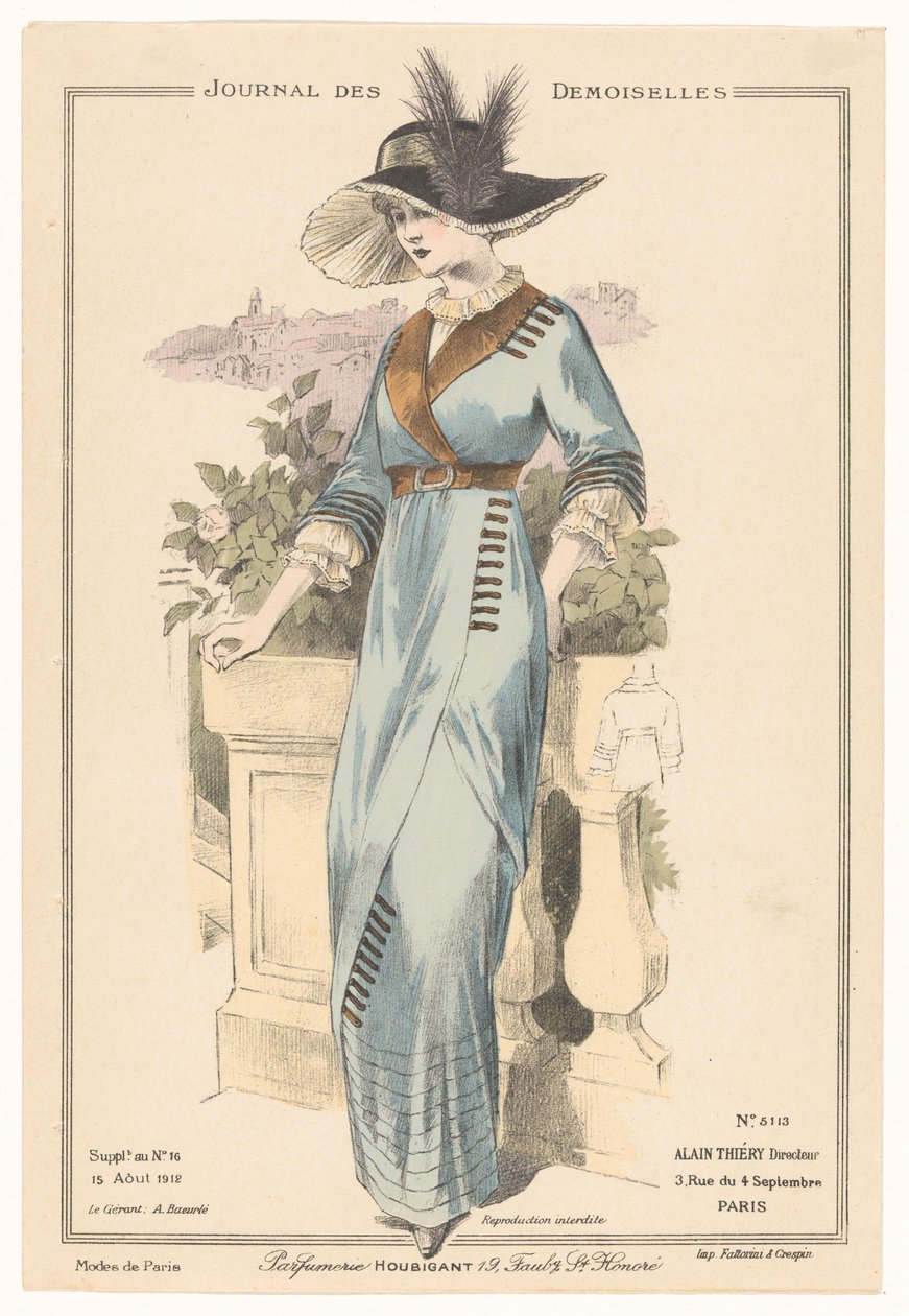 Journal des Demoiselles 15 de Agosto de 1912, no. 5113 de Anonymous