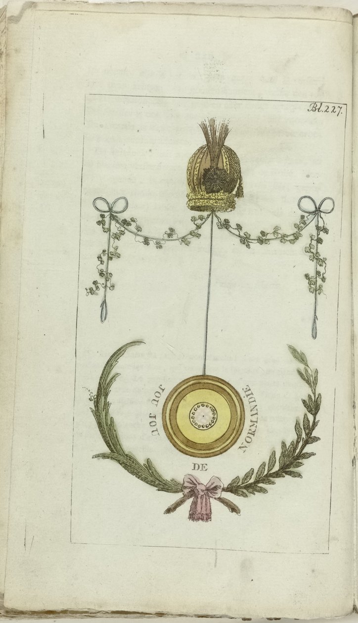 Gabinete de Moda e Gosto 1791, pág. 227: Jou jou de Normandie de Anonymous