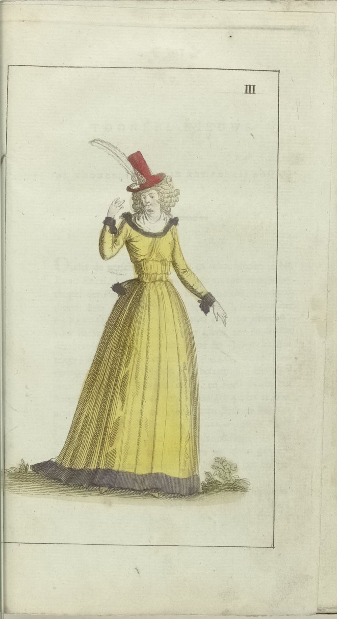 Armário da moda e do gosto 1791, pl. III: de Anonymous