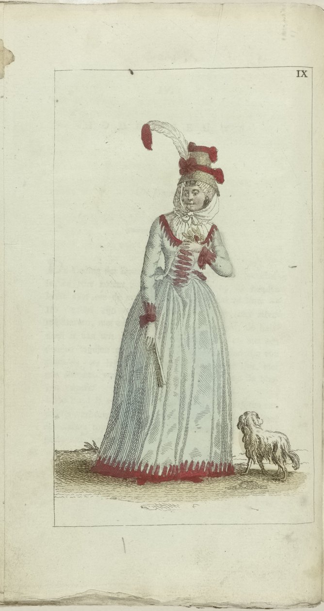 Gabinete de Moda e Gosto 1791, pl. IX de Anonymous