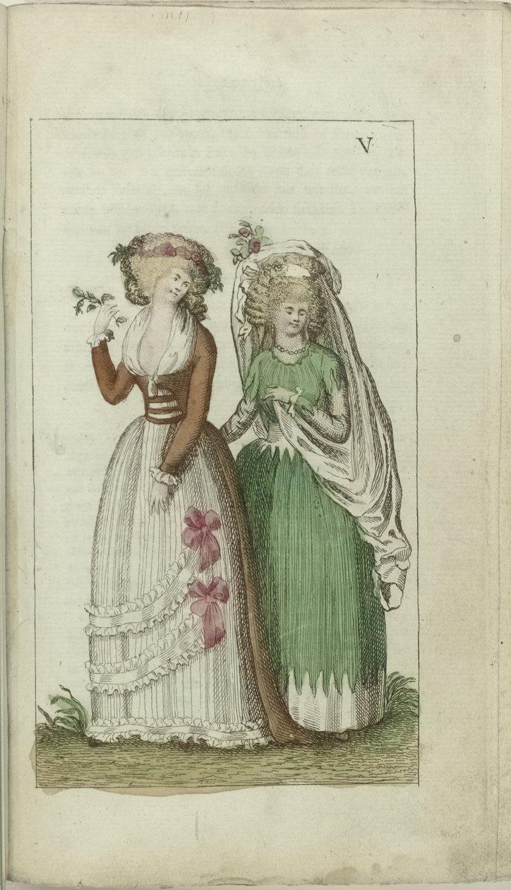 Gabinete de moda e gosto 1791, pl. Q de Anonymous