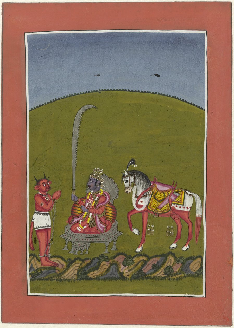Kalki (a futura encarnação de Vishnu) Avatares de Vishnu (título da série) de Anonymous