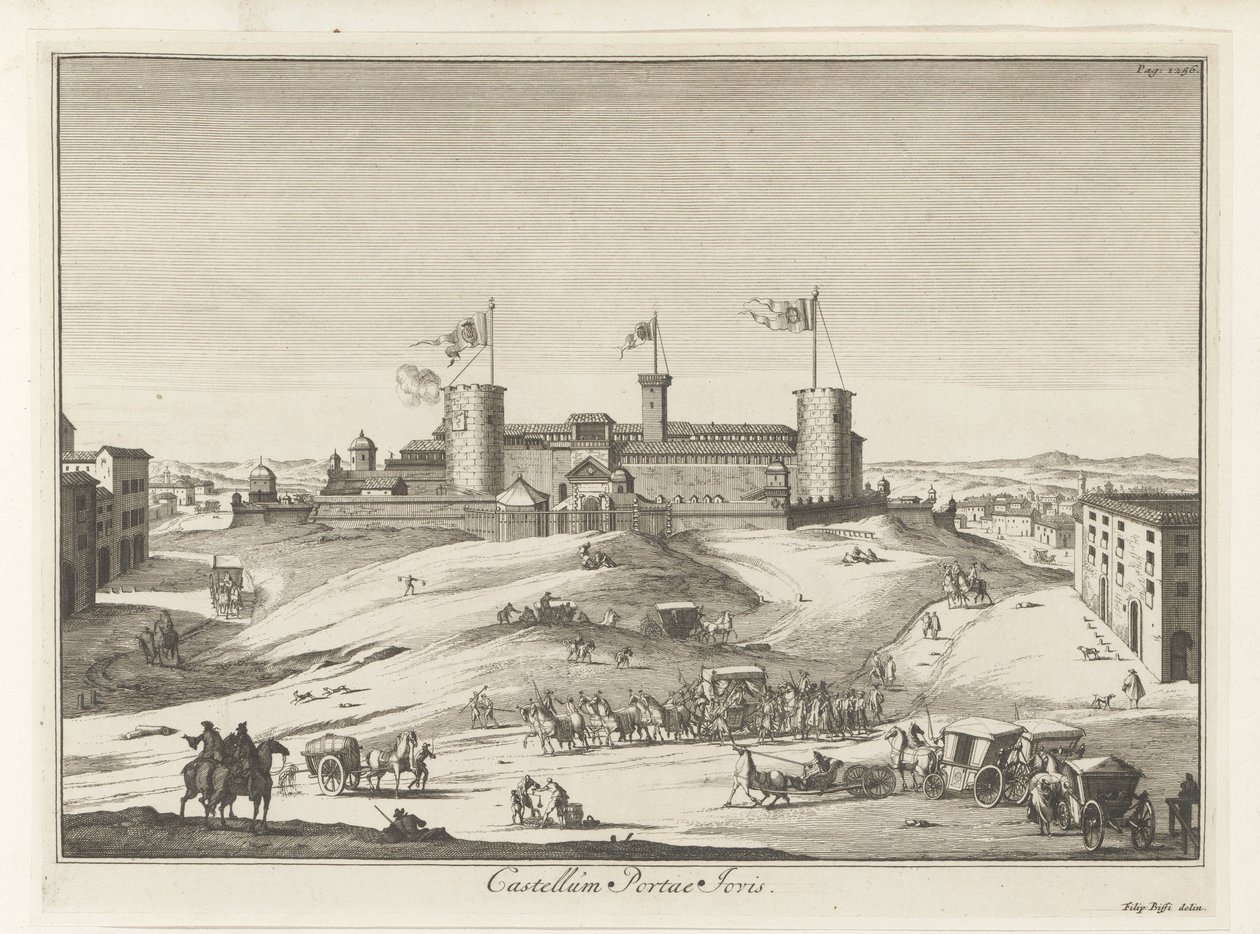 Castelo em Itália
Castellum Portae Jovis (título sobre o objecto)
Magesyn dos edifícios em Itália (título da série) de Anonymous