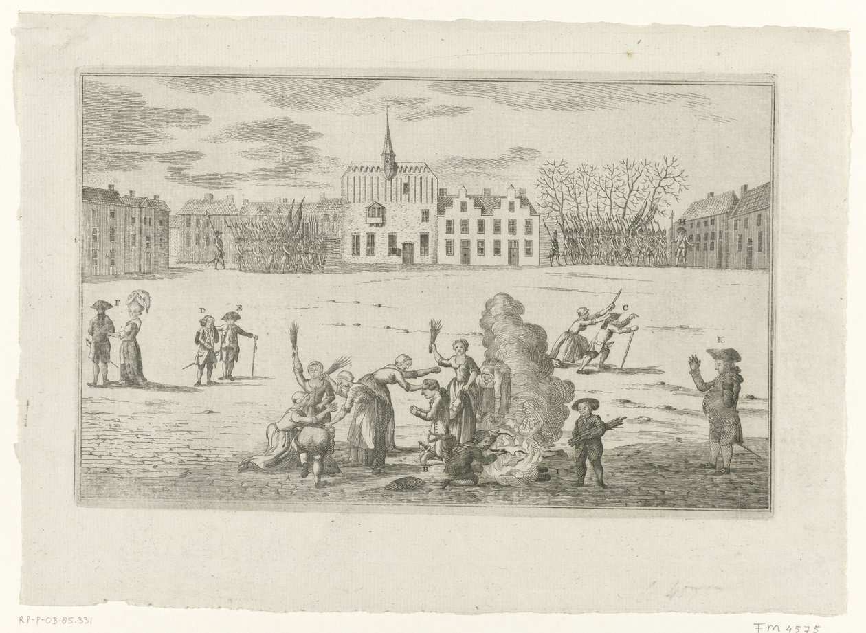Castigo dos Presidentes de Câmara de Arnhem Bentinck e Brantsen, 1784 de Anonymous