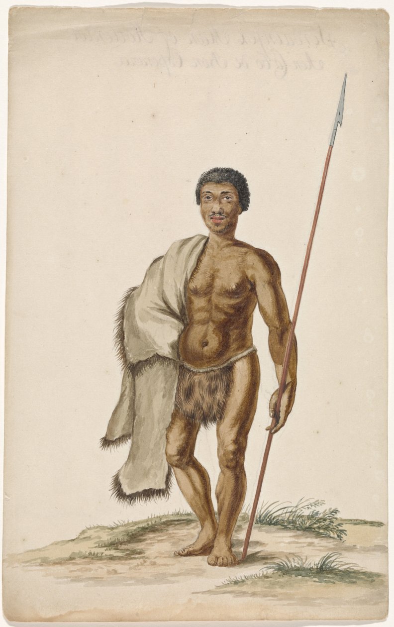 Khoikhoiman com assegai de Anonymous