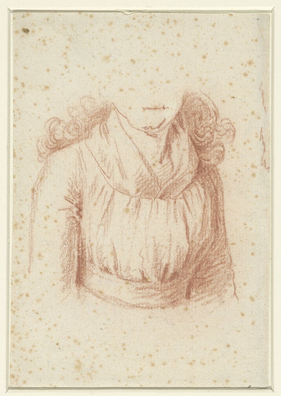 Estudo de trajes para um retrato de Madame Molet de Anonymous