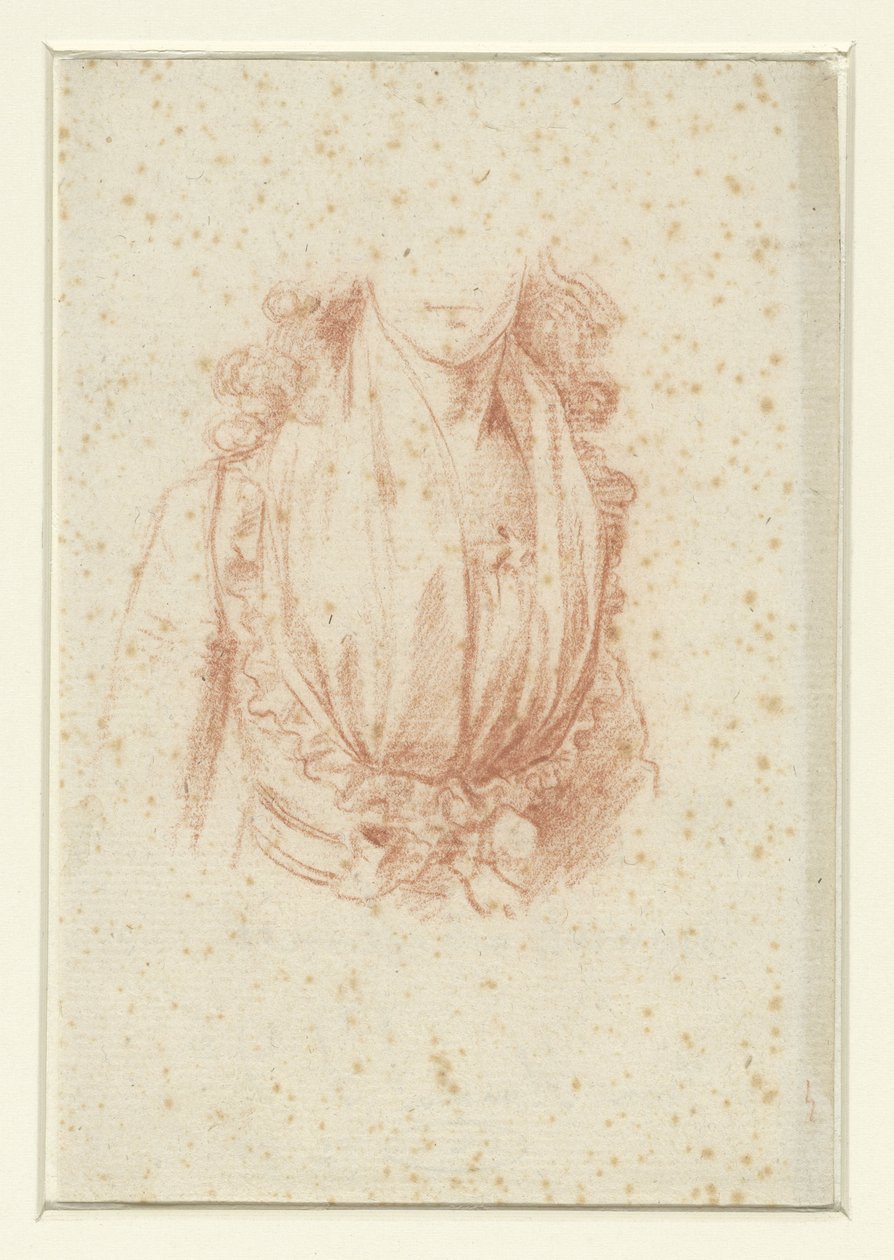 Estudo do traje para um retrato de Madame Moreau de Anonymous