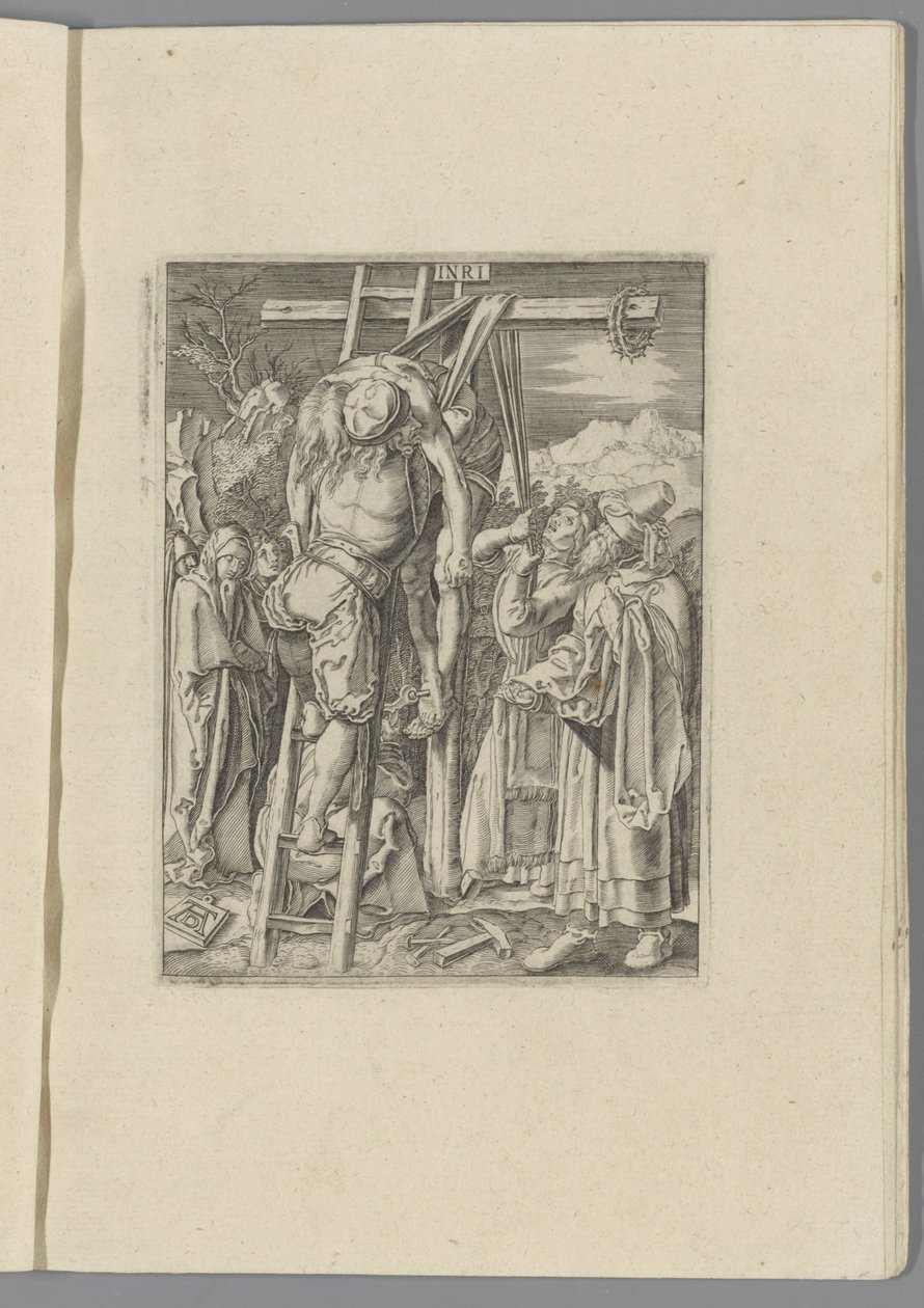 Kruisafneming De kleine Passie (título da série) A Paixão de Cristo Effigied por Albert Durer de Nuremberg (título da série) de Anonymous