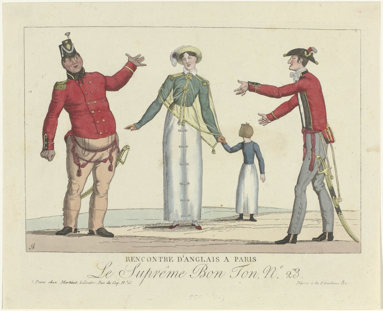Le Suprême Bon Ton, 1800-1815, nº 23: Encontro inglês em Paris de Anonymous