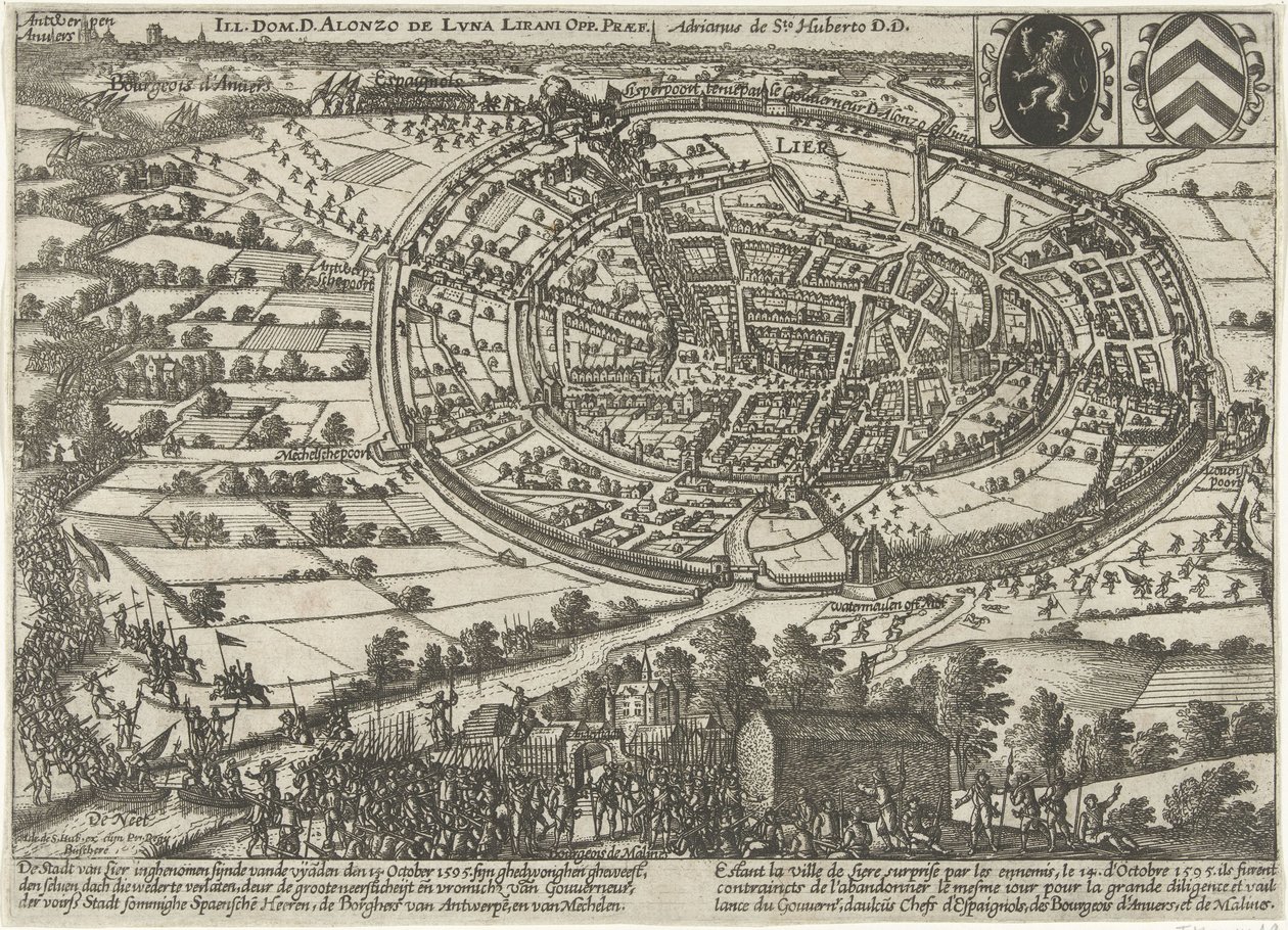 Nível tomado e abandonado pelo exército do Estado, 1595 de Anonymous