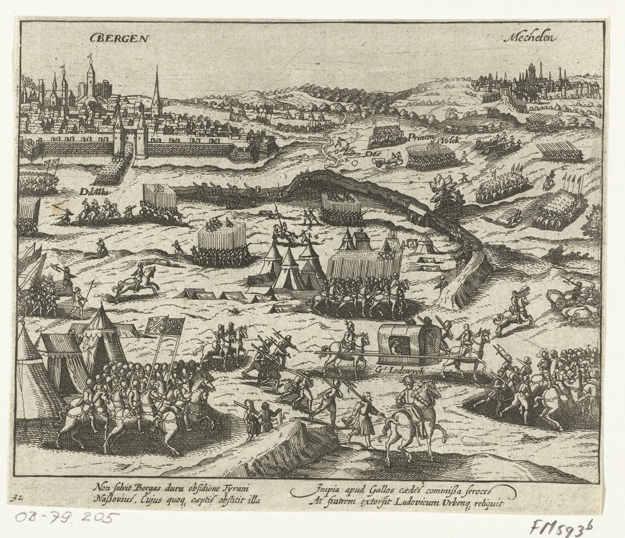 Luís de Nassau deixa Bergen, 1572 de Anonymous