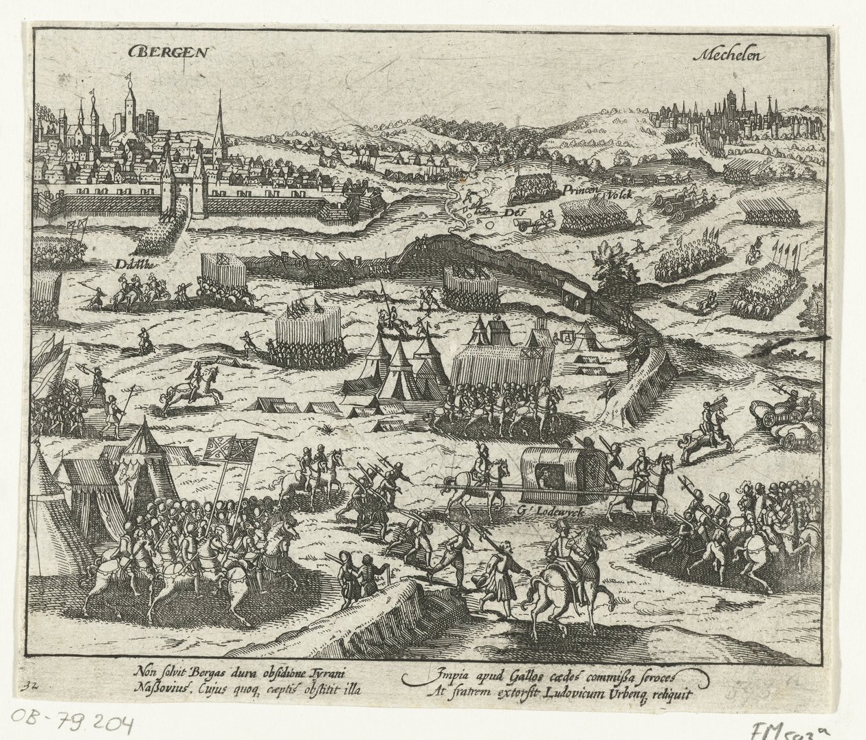 Luís de Nassau deixa Bergen, 1572 de Anonymous