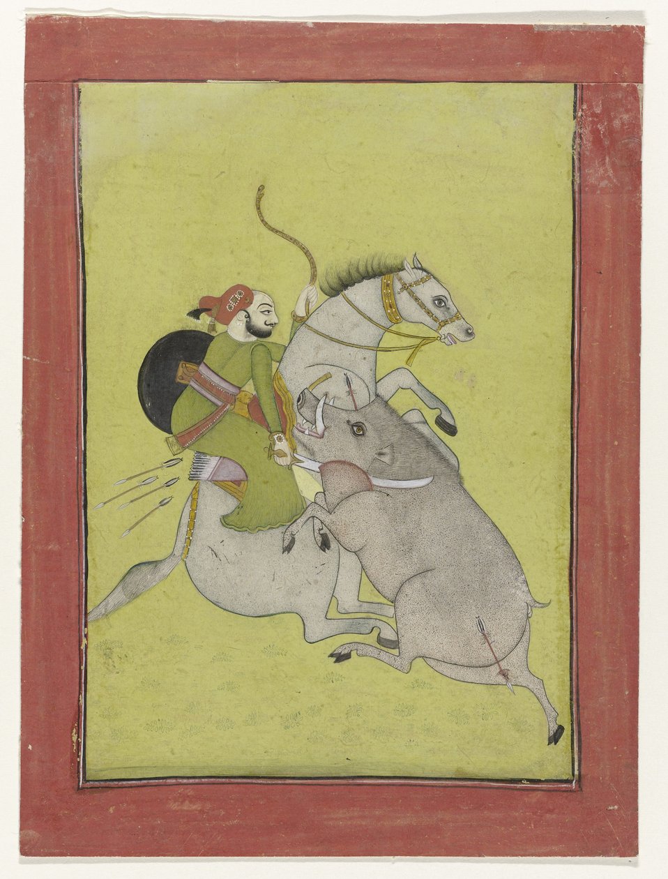 Maharaja Umed Singh do Bundi
Maharaja Umed Singh, matando um javali selvagem de Anonymous