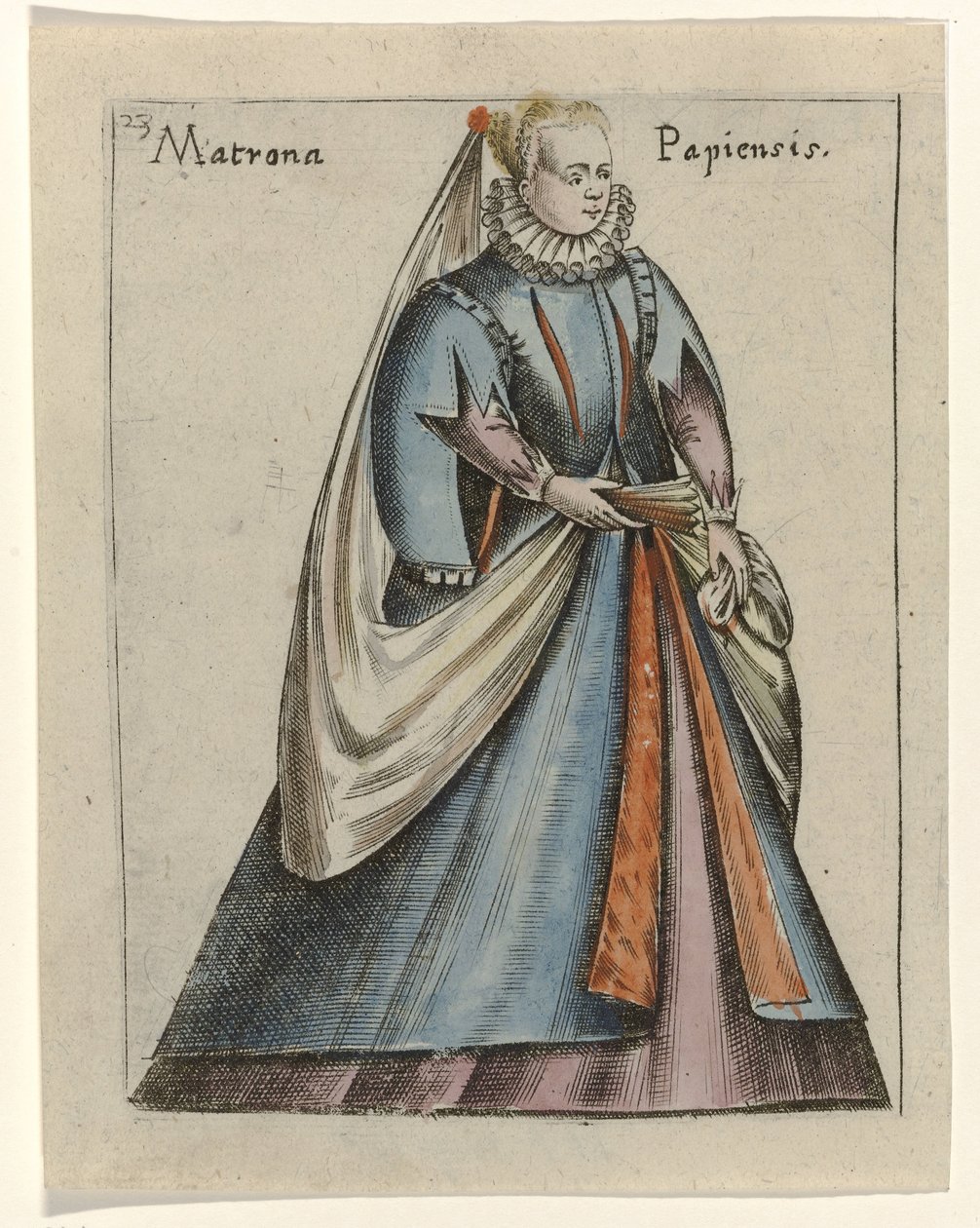 Matrona Papiensis
Diversarum nationum habitus (...) (título da série) de Anonymous
