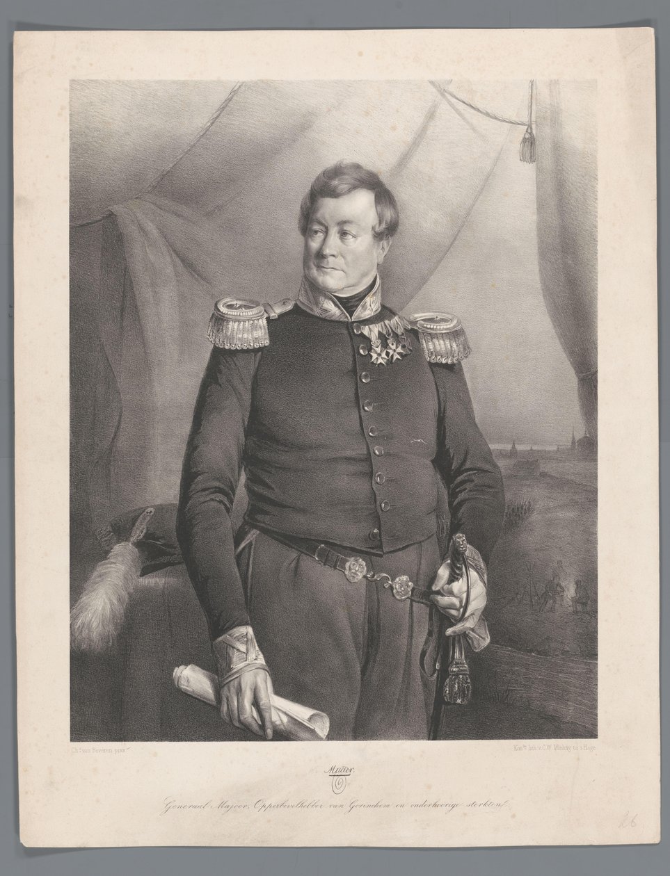 Muller. Major General, Comandante Supremo de Gorichem e bastiões subordinados de Anonymous