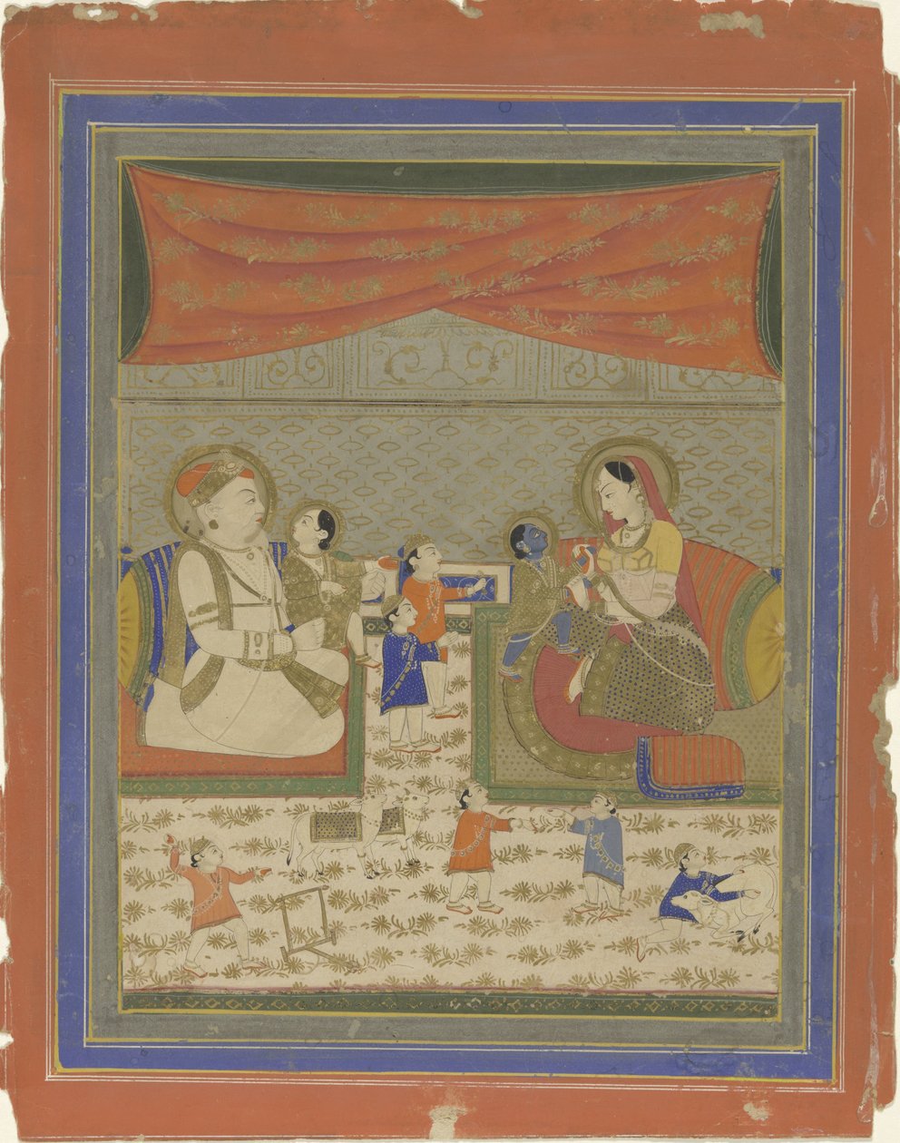 Nanda en Yasoda conheceu Krishna en Balarama de Anonymous