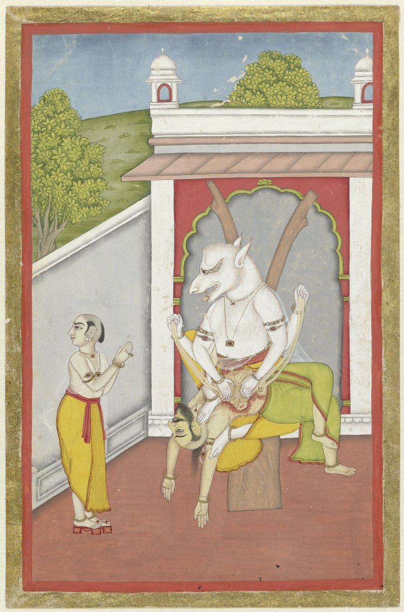 Narasimha (a encarnação homem-leão de Vishnu) de Anonymous