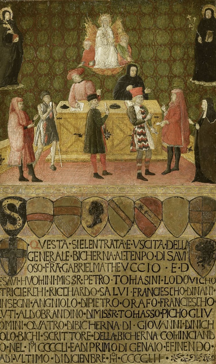 Escritório da Administração Fiscal (Biccherna) de Siena de Anonymous