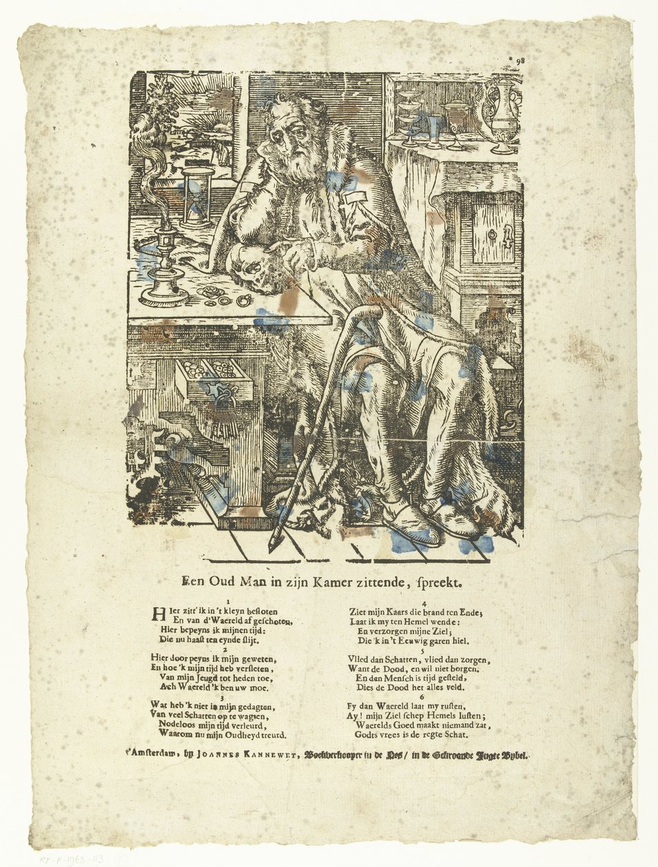 O Velho no seu Quarto (vanitas)
Um velhote sentado no seu quarto, fala. (título sobre o objecto) de Anonymous