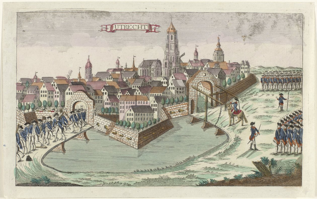 Patriots deixam Utrecht, 1787
Utrecht (título sobre o objecto) de Anonymous