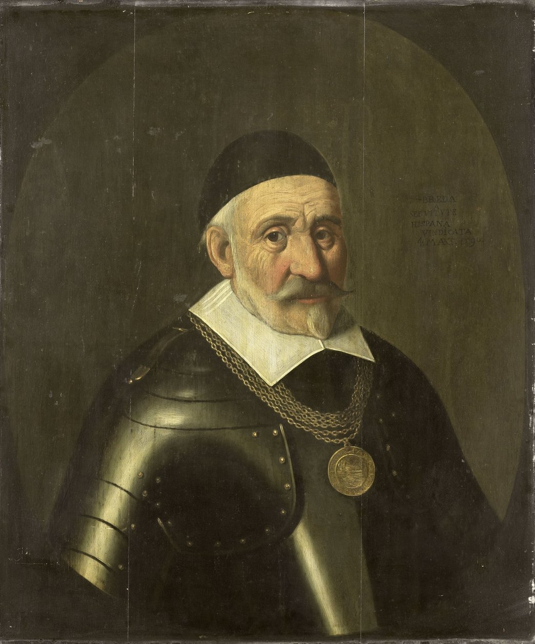 Retrato do Capitão Charles de Heraugières, Comandante de Breda de Anonymous