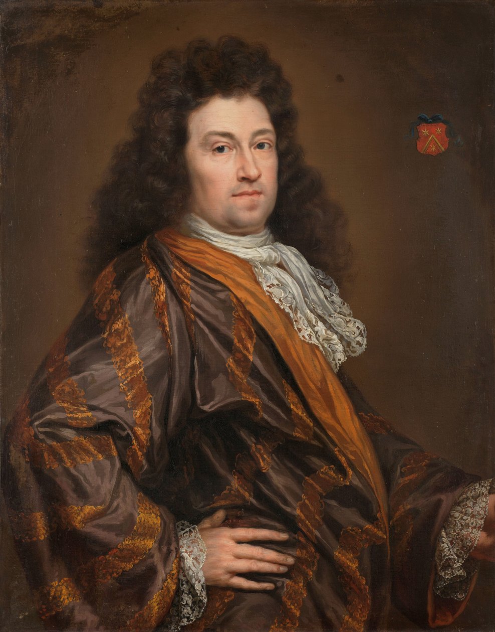 Retrato de François Leydecker (1650-1718). Delegado ao Tribunal de Contas da Zeeland de Anonymous