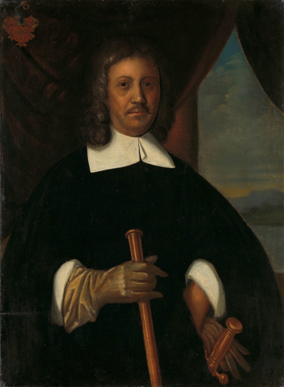 Retrato de Jan van Riebeeck (1619-77). Comandante do Cabo da Boa Esperança e de Malaca e Secretário do Alto Governo de Batávia de Anonymous