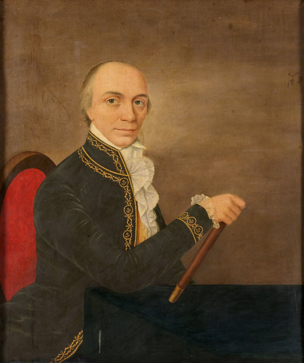 Retrato de Johannes Siberg, Governador-Geral das Índias Orientais Holandesas de Anonymous