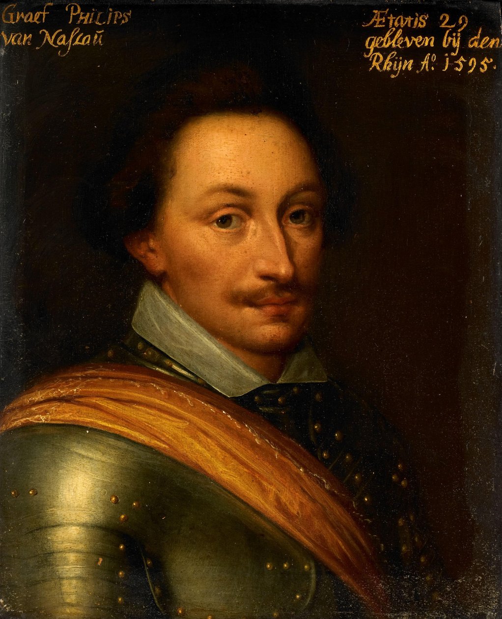 Retrato de Filipe, Conde de Nassau, Governador da Cidade de Nijmegen de Anonymous