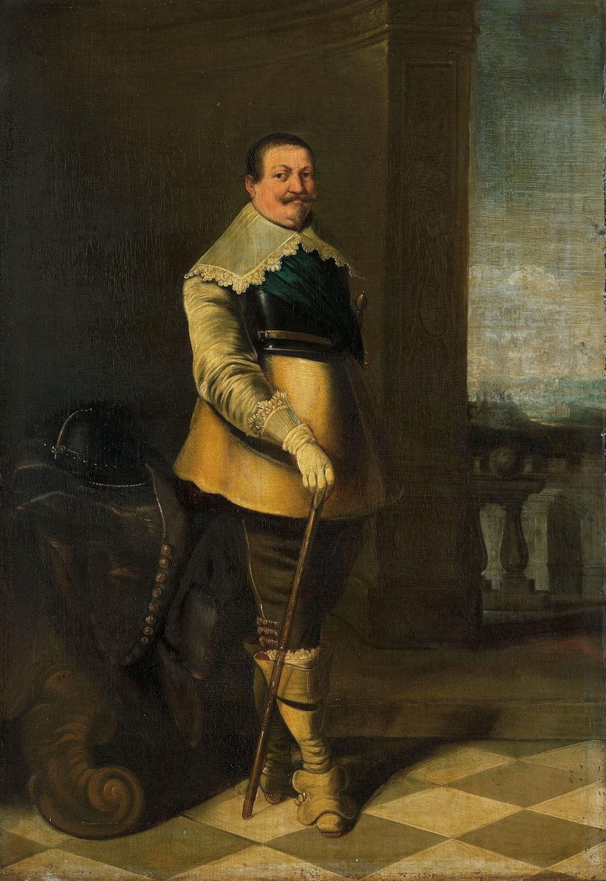 Retrato de Pieter Pietersz Hein (anteriormente intitulado Retrato de um oficial) de Anonymous