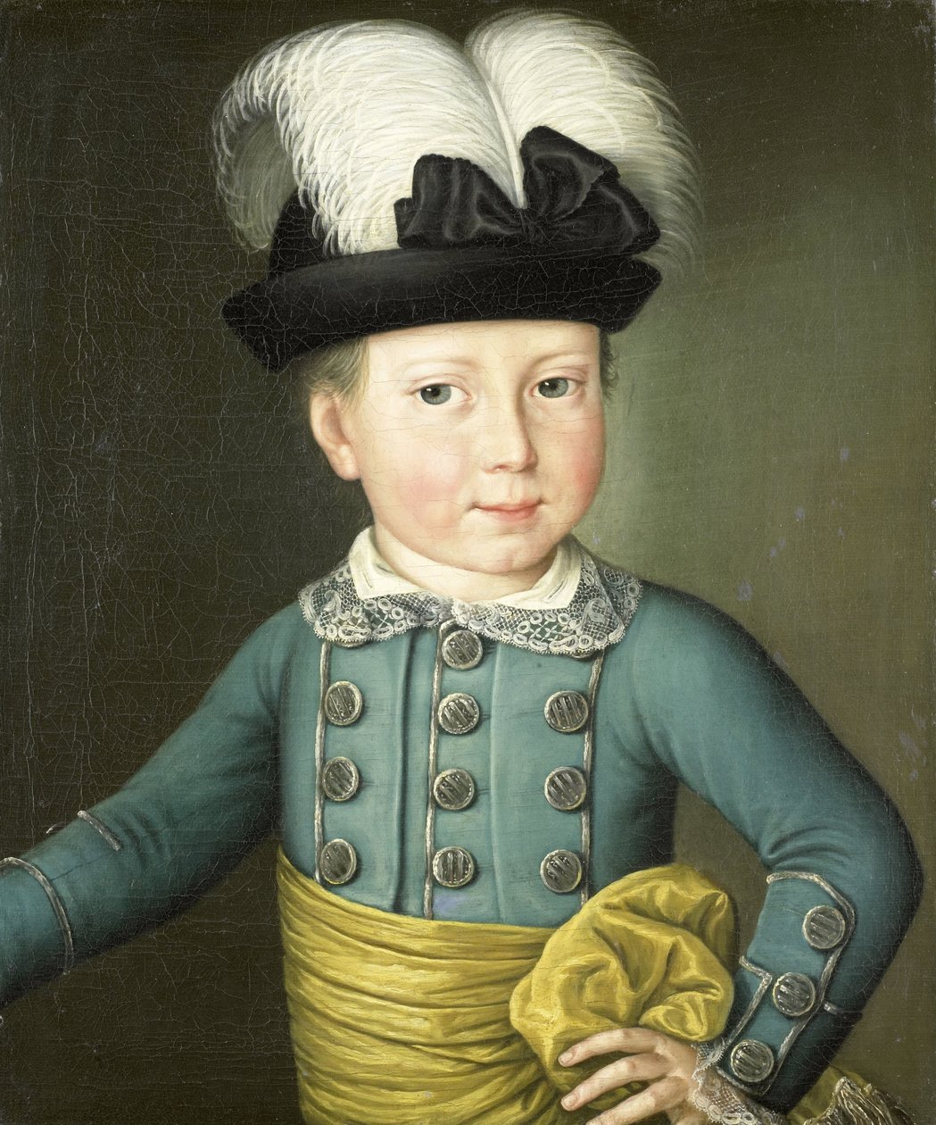 Retrato de William Frederick, Príncipe de Orange-Nassau, mais tarde Rei William I, quando criança de Anonymous