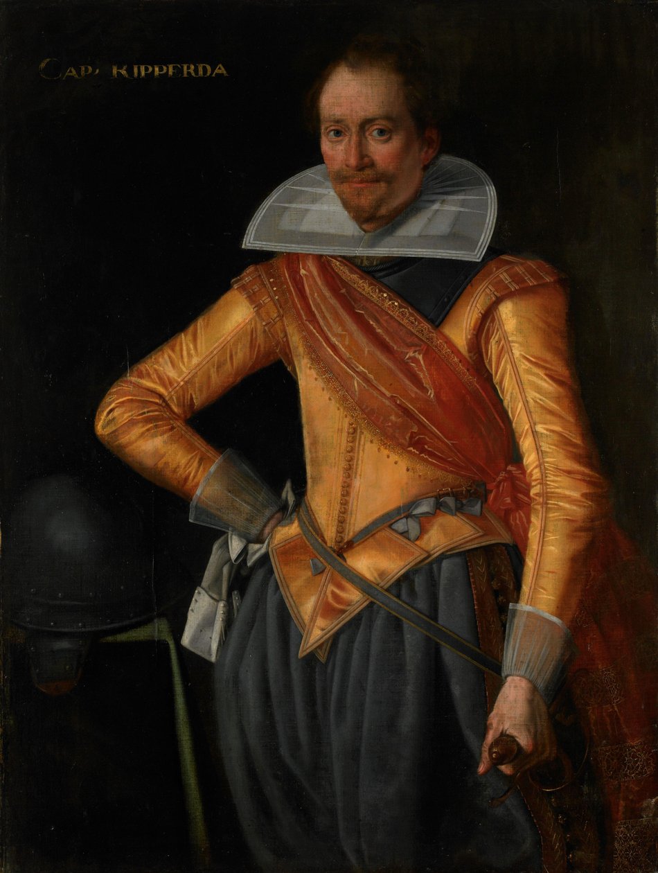 Retrato de um Capitão com o Apelido Ripperda de Anonymous