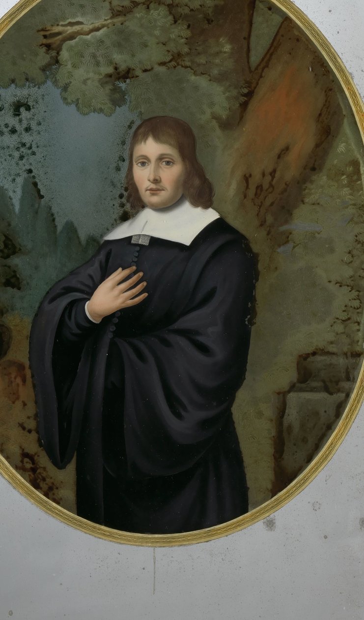 Retrato de um homem em roupas do século XVII de Anonymous