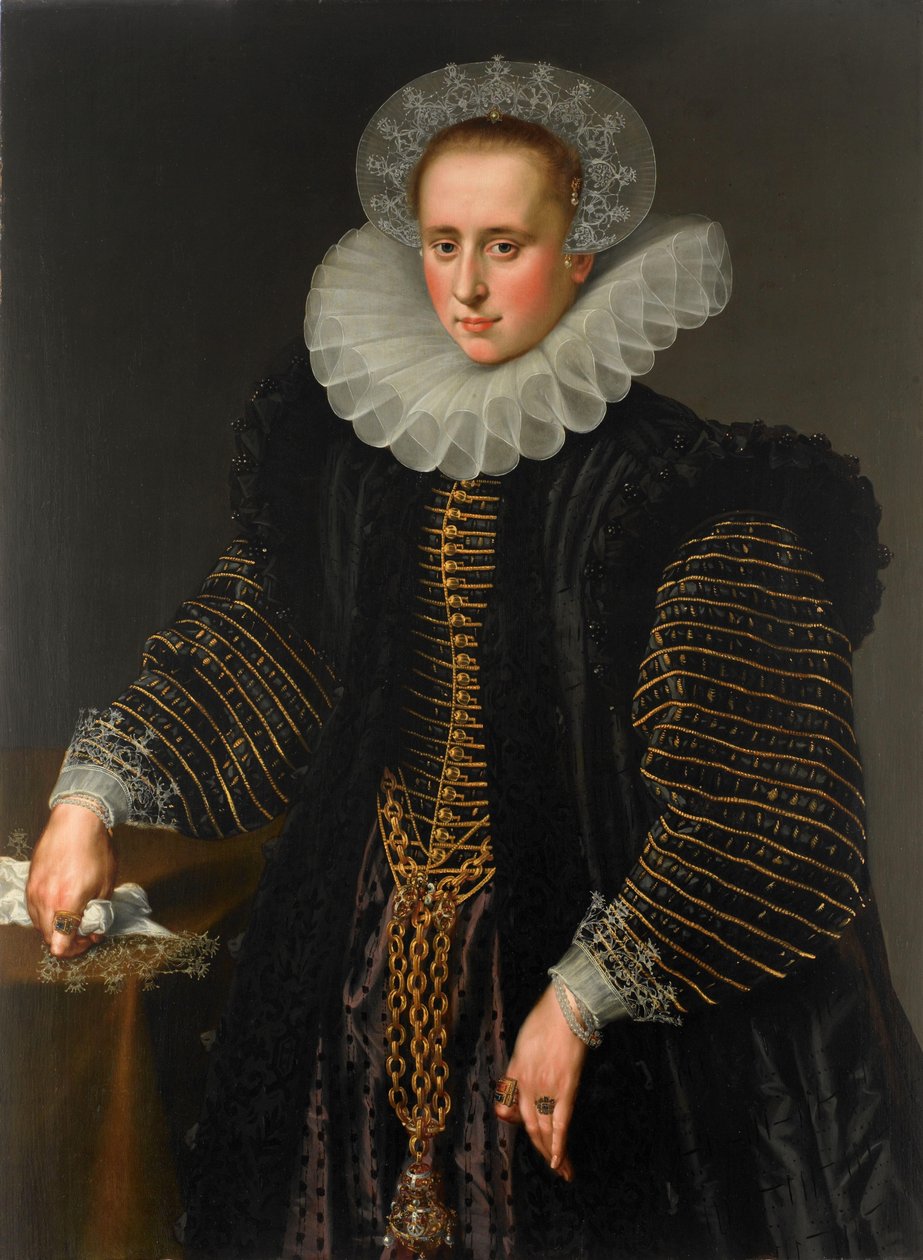 Retrato de uma Mulher, provavelmente Maria Schuurman de Anonymous