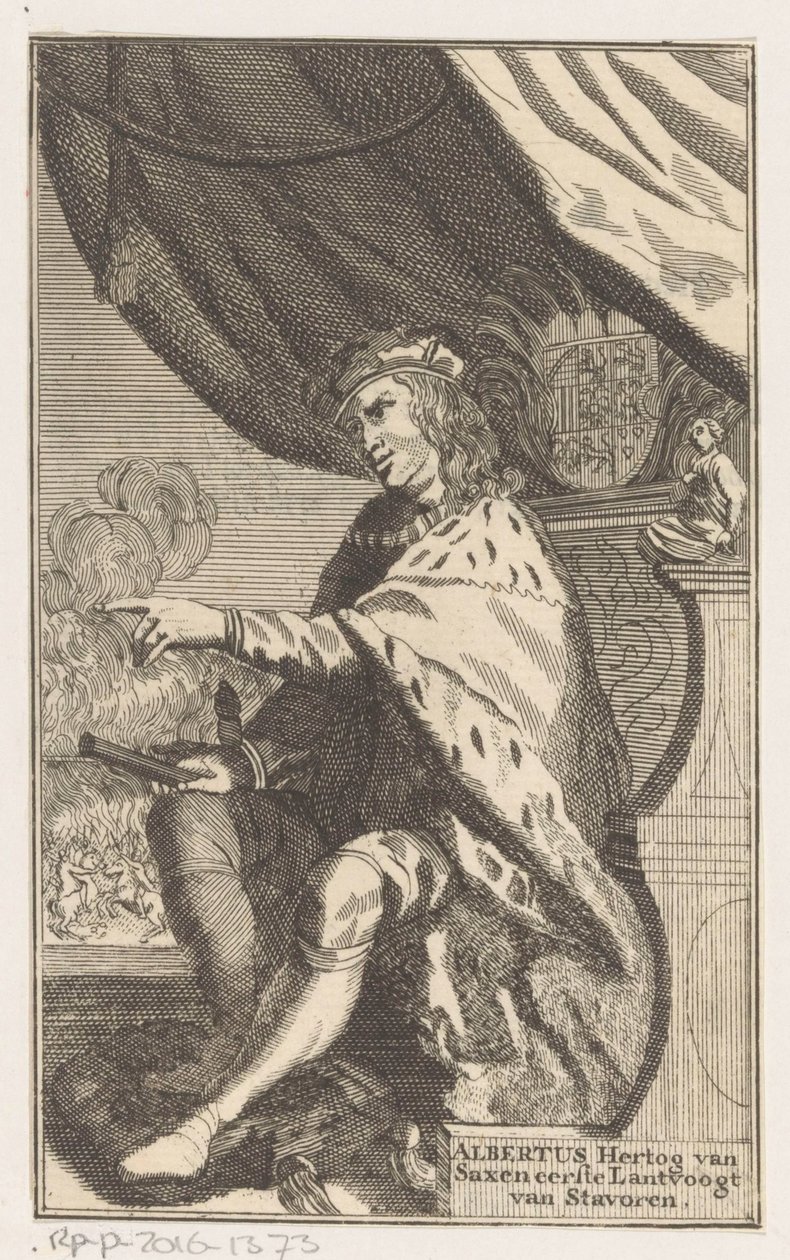 Retrato de Albrecht III, Duque da Saxónia de Anonymous
