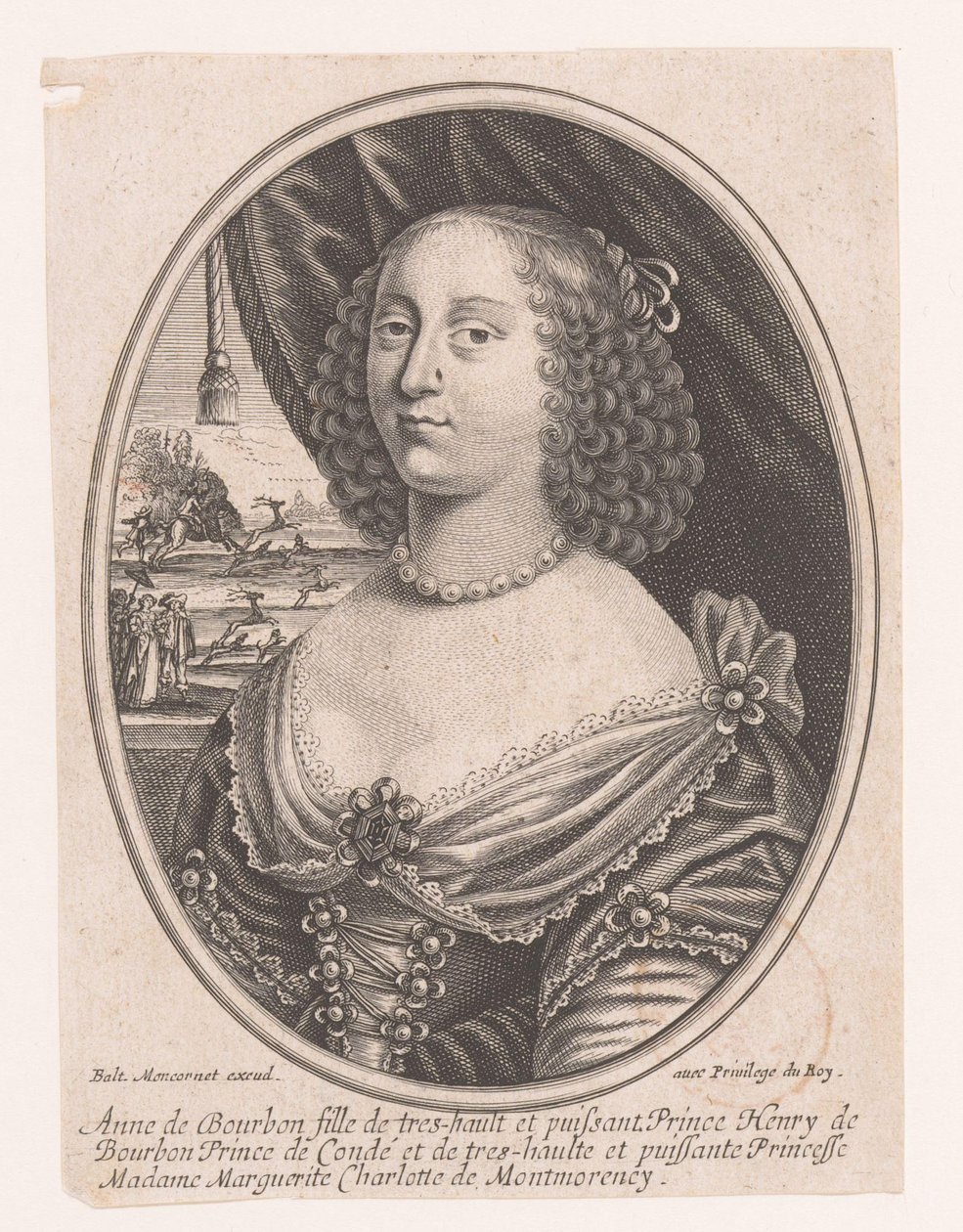 Retrato de Anna Genoveva de Bourbon-Condé de Anonymous